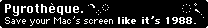pyrotheque: a new (old) fireworks screensaver for the mac
